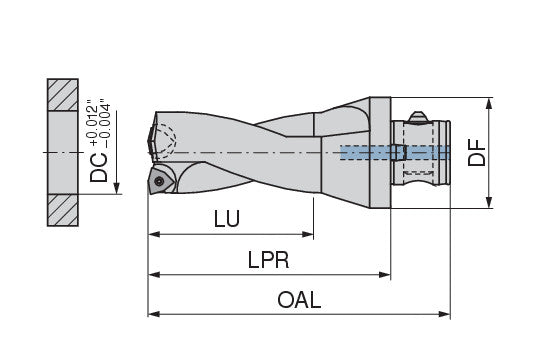 Ceratizit KUB Drill ABS80/W2950/2.593/5.186 R53 CoreLine - Indexable - Trigon 1589265998 (0759095)