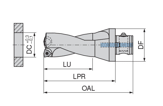 Ceratizit KUB Drill ABS63KUB 1/45/90R48; KOMET Trigon - Indexable Insert Drill 1089245096 (0757035)