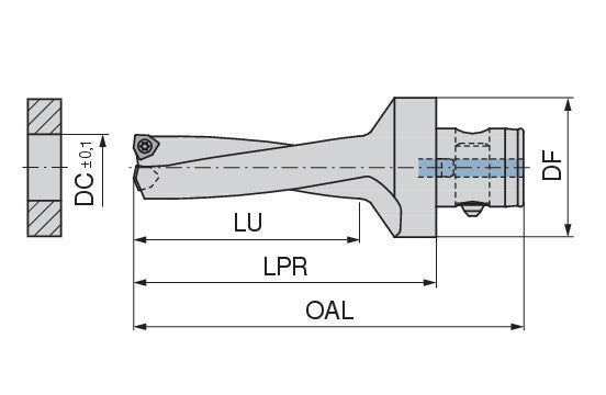 Ceratizit KUB TRIGON ABS50/W2910/14/42/L CoreLine - Indexable Drill - 1189314095 (0730534)