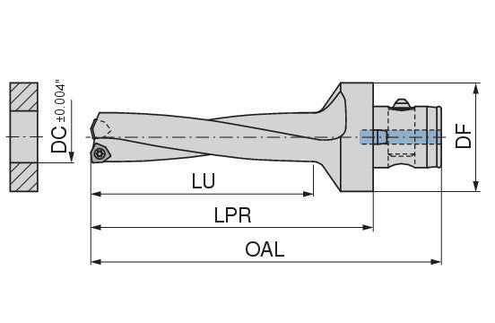 Ceratizit KUB Trigon ABS50/W2934/38,1/156/R CoreLine - Indexable Drill - 1589438195 (0730669)