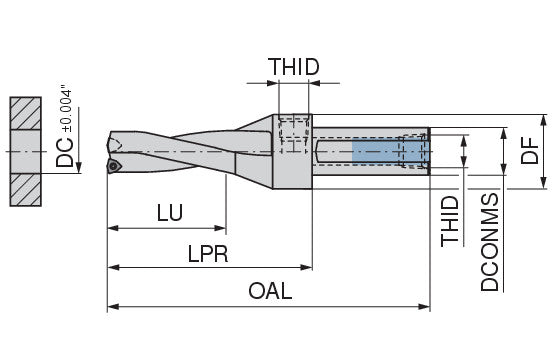 Ceratizit KUB Trigon 0.75x2.25/W2910/0.562/1.405 R CoreLine - Indexable Drill - 1589614309 (0759116)