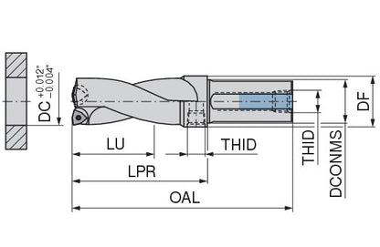 Ceratizit KUB Drill 1.50x5.00/W2942/1.812/4.000 R CoreLine - Indexable - Trigon 1589646002 (0759105)