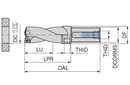 Ceratizit KUB Drill 1.50x5.00/W2942/1.812/4.000 R KOMET Trigon - Indexable Insert Drill 1589646002 (0759105)