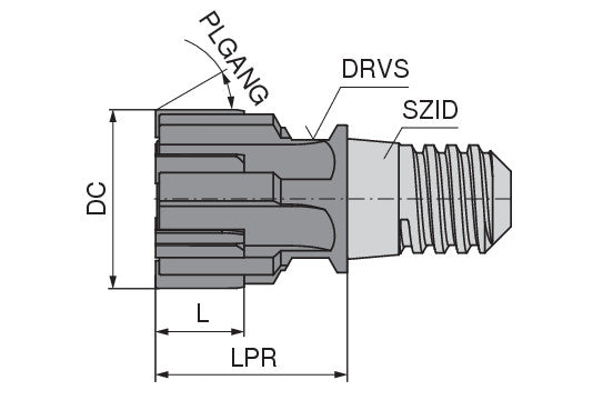 Ceratizit MUC.17,50.H7.SL.60°.KLG10.SW10 CWC10 CoreLine - Exchangeable Reaming Heads - MultiChange 4021117500 (0750325)