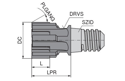 Ceratizit MUC.17,50.H7.SL.60°.KLG10.SW10 CWC10 CoreLine - Exchangeable Reaming Heads - MultiChange 4021117500 (0750325)