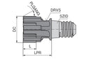 Ceratizit MUC.24,21.H7.SL.60°X0,3.KLG16.SW16 TIALN KOMET MultiChange - Reaming Head, For Blind Holes 4022124210 (0750705)