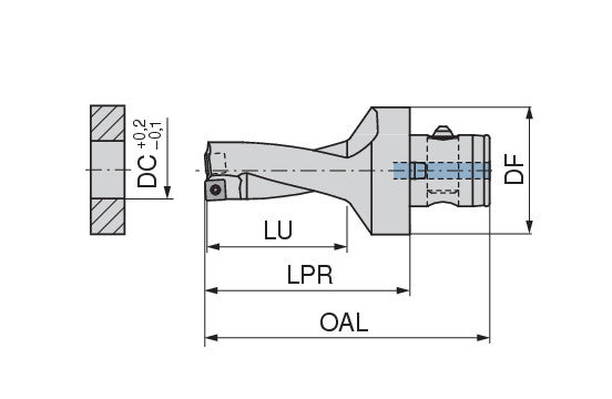 Ceratizit KUB PENTRON ABS63/W8032/33,0/66/R - Indexable Drill 1087233096 (0756864)