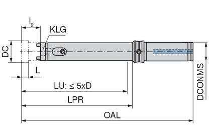 Ceratizit TS Holder DAH Zero Cyl 18,00-19,99 Long Reamax 4050602099 (0753537)