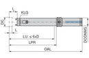 Ceratizit TS Holder DAH Zero Cyl 35,00-41,99 Long KOMET REAMAX Holder 4050604299 (0753541)