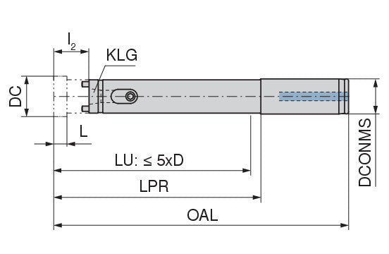 Ceratizit Reamax TS Holder Cyl 18,00-19,99 Long KOMET REAMAX 4050302099 (0753525)