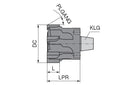 Ceratizit D050.0000M F7 ASG0706 KOMET REAMAX TS - Replaceable Reaming Heads 4052800002 (0760118)
