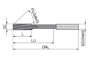 Ceratizit NC.04,47.+0,004/-0,000.B.DIN8093-2 TIALN Machine reamers, 8093-2B 4043104470 (0768697)