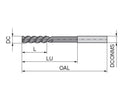 Ceratizit S.16.00.H7.C.DIN212 Quick Spiral Machine reamers, 212-C 40155160 (0749998)
