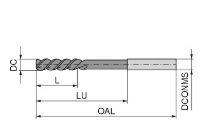 Ceratizit S.02.50.H7.C.DIN212 Quick Spiral Machine reamers, 212-C 40155025 (0749979)