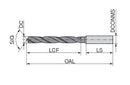 Ceratizit VX.20,00.R.5D.~DIN338/1835A TIN High-performance Twist Drill Similar To 338, Short 10124200 (0747431)