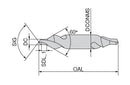 Ceratizit 1A0131-00500.k13..120.R02.HA.B270 Centre drills, DIN 333, Form 10708050 (0773924)