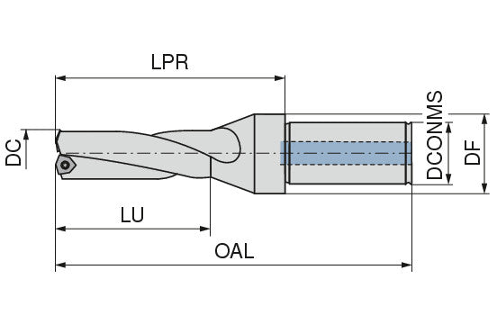Ceratizit 4D.380.R.07 MaxiDrill - Indexable Insert Drill 10802380 (0747530)