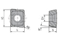 Ceratizit SONT 031804ER-M30 CTCP420 CoreLine Carbide Drilling indexable Insert 10830703 (0752231)