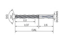 Ceratizit WPC-VA.10.70.R.5D.IK.DIN6535.HB TIALN High Performance Drill, 6537 11630107 (0664395)