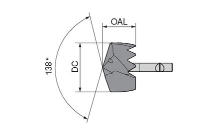 Ceratizit WTX-CHANGE-VA.21,10.R.TI700 Drilling Head For Exchangeable Head Drills 10921211 (0732753)