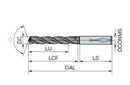 Ceratizit WTX-FEED-UNI.8,6.R.5D.IK.HA DPX74S High Feed Drill, Factory Standard 1078908600 (0663219)