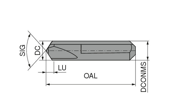Ceratizit CENTER DRILL D 16-TIALN CoreLine HSS Centering Tip Centron 1086211600 (0757297)