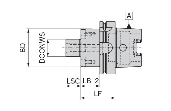 Ceratizit ISO12164.A63.QA.22.50 Shell Mill Adapter 8040712257 (0744305)