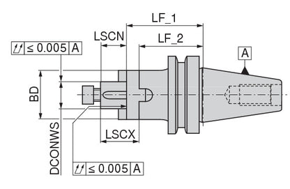 Ceratizit ISO7388-2.A50.KA.16.70 Combination Shell Mill Adapter 8040611668 (0744268)