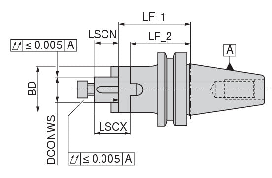 Ceratizit ISO7388-2.A50.KA.16.70.32 Combination Shell Mill Adapter 8274411668 (0744655)