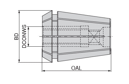 Ceratizit TAPPING COLLET ER20-GB Ø 6,0X 4,9 DIN With Internal Square 8433306000 (0755710)