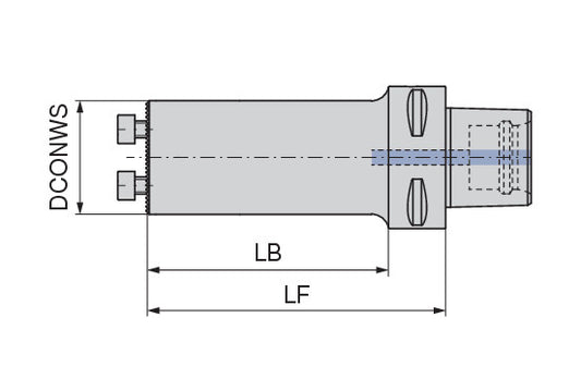 Ceratizit WK40.ISO26623-1.PSC40.GH.40.120 CoreLine Base Holders For The Exchangeable Head System MaxiChange 8419204095 (0735510) [SKU:8419204095]