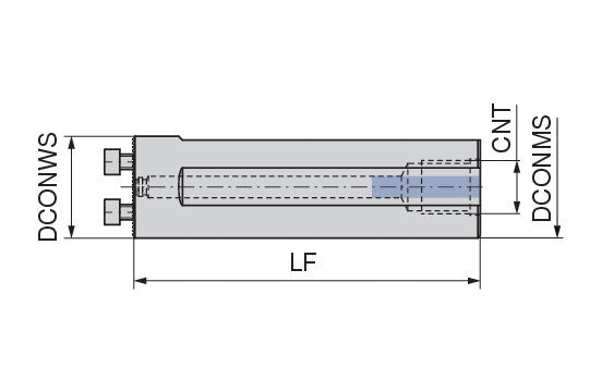 Ceratizit WK25.GH.25.200 MaxiChange - Base holders for the exchangeable head system - cylindrical 8419402599 (0735522)