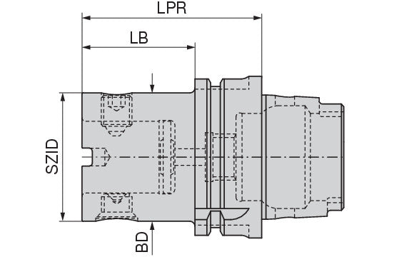 Ceratizit ADAPTOR ABS63N-HSK100-A Adapter With ABS-N Connection 8420026355 (0756151)