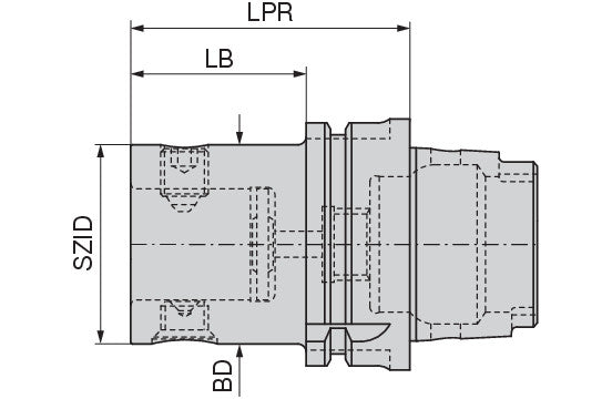 Ceratizit ADAPTOR HSK-A50-ABS50 Adapter With Connection 8420005058 (0756147)