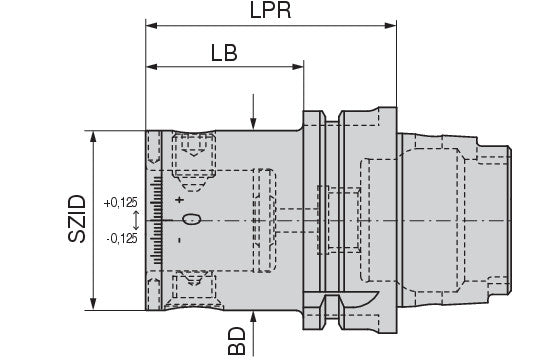 Ceratizit HSK-A63/ABS 50 Excenter 0,25; Eccentric Adjuster With Connection 8420306397 (0753467)