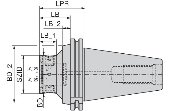 Ceratizit ABS63 TAPER - AD/B50 ECCENTRIC 0,25 Eccentric Adjuster With Connection 8420405096 (0755905)
