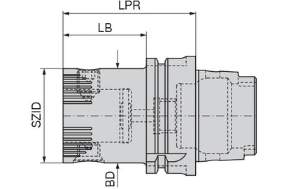 Ceratizit ADAPTOR HSK-A63-ABS80-TSD HyPower Torsional Vibration Damper 8420606392 (0756149)