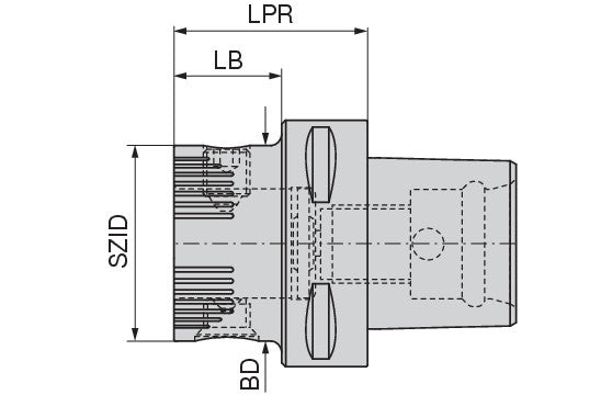 Ceratizit ISO26623-1PSC80.TSD.ABS80 Torsional Vibration Damper With Connection 8420608086 (0758804)