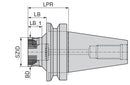 Ceratizit Taper Shank ABS50 JIS B 6339 BT50 AD/B HyPower - Torsional Vibration Damper - 8420805097 (0753477)