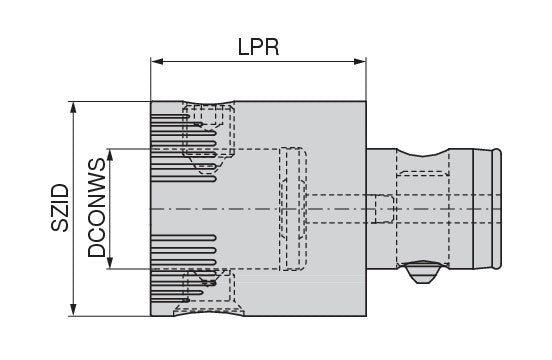 Ceratizit EXTENSION ABS80-V70-TSD HyPower Torsional Vibration Damper With Connection 8421607092 (0660787)