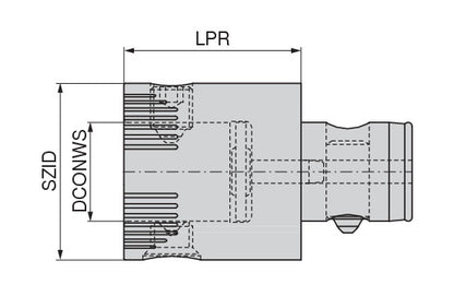 Ceratizit EXTENSION ABS80-V70-TSD HyPower Torsional Vibration Damper With Connection 8421607092 (0660787)