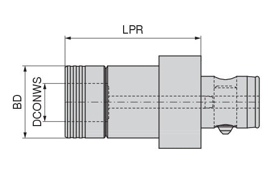 Ceratizit TAPPING CHUCK ABS 63-GWF31-IK HyPower Quick Change With Length Compensation 8422503196 (0755879)