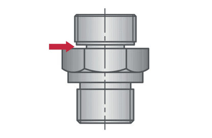 Ceratizit COOLANT PIPE CONNECTOR KUB-3/8" Connection With Break Section 8424400300 (0755940)