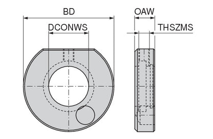 Ceratizit CLAMPING RING NC 40 Coolant Transfer For Adapters 8424504000 (0756494)