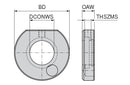 Ceratizit CLAMPING RING NC 40 Coolant Transfer For Adapters 8424504000 (0756494)