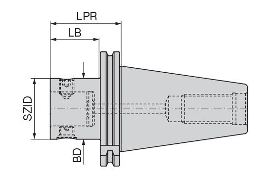 Ceratizit ISO7388-1.FC.AD50.GA.ABS50 Adapter With Connection SK-FC 8426405073 (0744840)