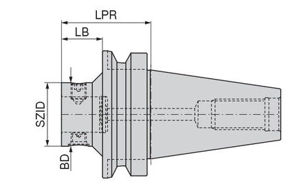 Ceratizit ISO7388-2-FC-AD50.GA.ABS50 Adapter With Connection BT-FC 8426405063 (0744838)