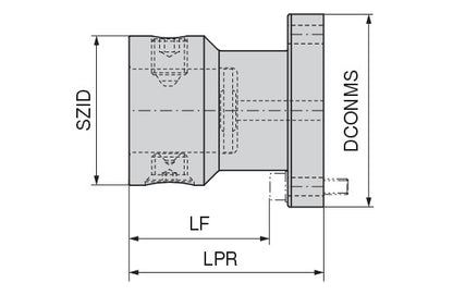 Ceratizit BUSHING ABS32 / DAH81 HyPower - Adapter - ABSDAH 8432732100 (0756103)