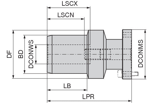 Ceratizit HYDRAULIC CHUCK DAH81 Ø32MM Adapter For Compensation Holder 8432732800 (0755804)