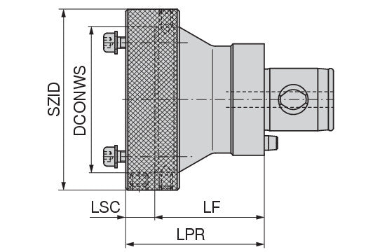 Ceratizit COMPENSATING HOLDER DAH81 ABS40 HyPower - Compensation - 8432908188 (0756090)